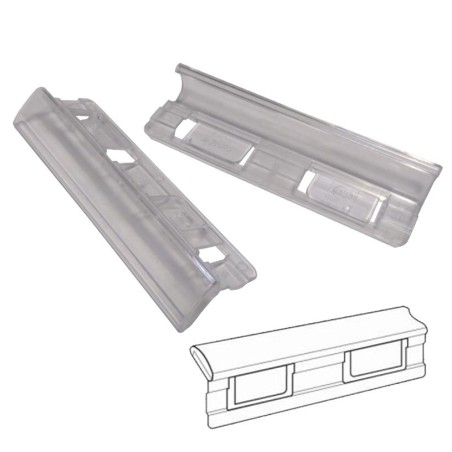 GIO VISOR PARA CARPETA COLGANTE 8,5X1,5 CM CRISTAL -25U-