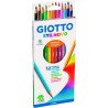 GIOTTO LÁPICES DE COLORES STILNOVO C/SURTIDOS INTENSOS ESTUCHE 12 UD