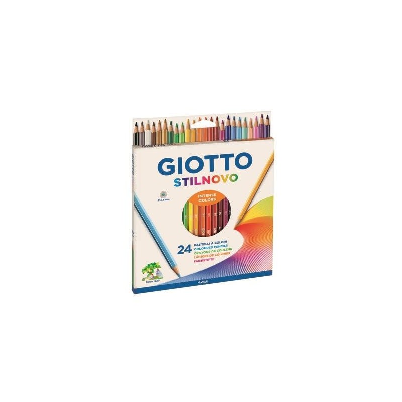 GIOTTO LÁPICES DE COLORES STILNOVO PASTEL C/SURTIDOS ESTUCHE 24 UD