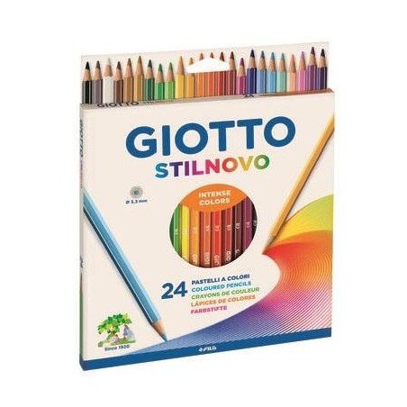 GIOTTO LÁPICES DE COLORES STILNOVO PASTEL C/SURTIDOS ESTUCHE 24 UD