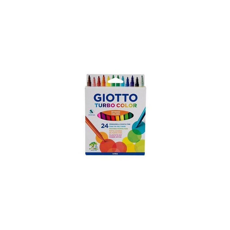 GIOTTO ROTULADORES TURBO COLOR SURTIDOS ESTUCHE 24 UD