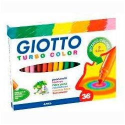 GIOTTO ROTULADORES TURBO COLOR SURTIDOS ESTUCHE 36 UD