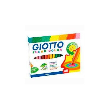 GIOTTO ROTULADORES TURBO COLOR SURTIDOS ESTUCHE 36 UD