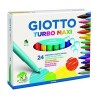 GIOTTO ROTULADORES TURBO MAXI COLORES SURTIDOS ESTUCHE 24 UD