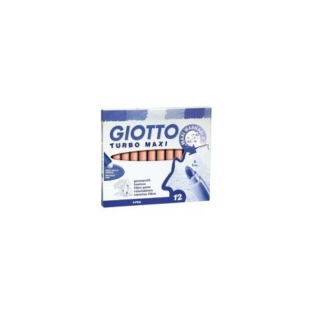 GIOTTO ROTULADORES TURBO MAXI GRIS ESTUCHE 12 UD