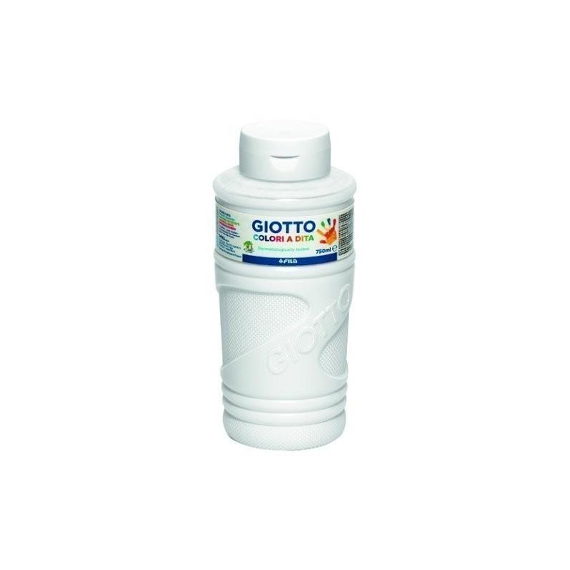 GIOTTO PINTURA DE DEDOS DE 750 ML COLOR BLANCO