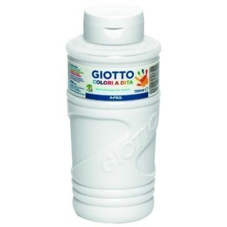 GIOTTO PINTURA DE DEDOS DE 750 ML COLOR BLANCO