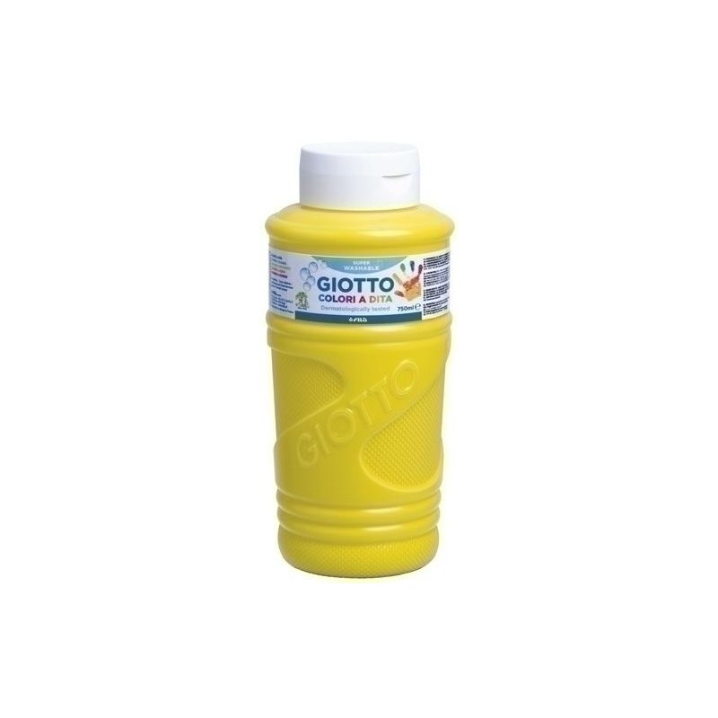 GIOTTO PINTURA DE DEDOS DE 750 ML COLOR AMARILLO