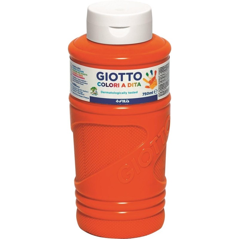 GIOTTO PINTURA DE DEDOS DE 750 ML COLOR NARANJA