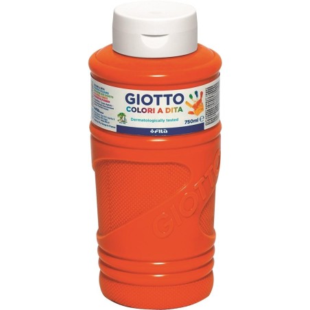 GIOTTO PINTURA DE DEDOS DE 750 ML COLOR NARANJA