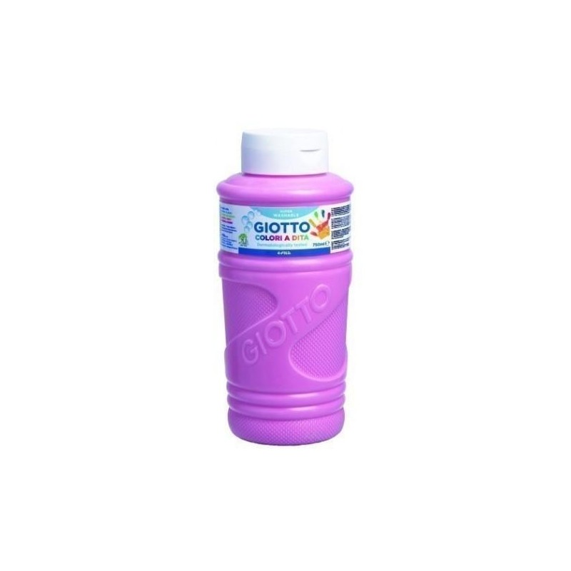 GIOTTO PINTURA DE DEDOS DE 750 ML COLOR ROSA
