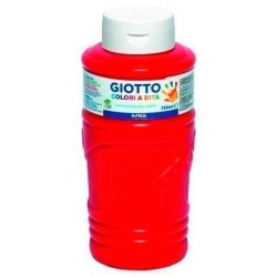GIOTTO PINTURA DE DEDOS DE 750 ML COLOR ROJO