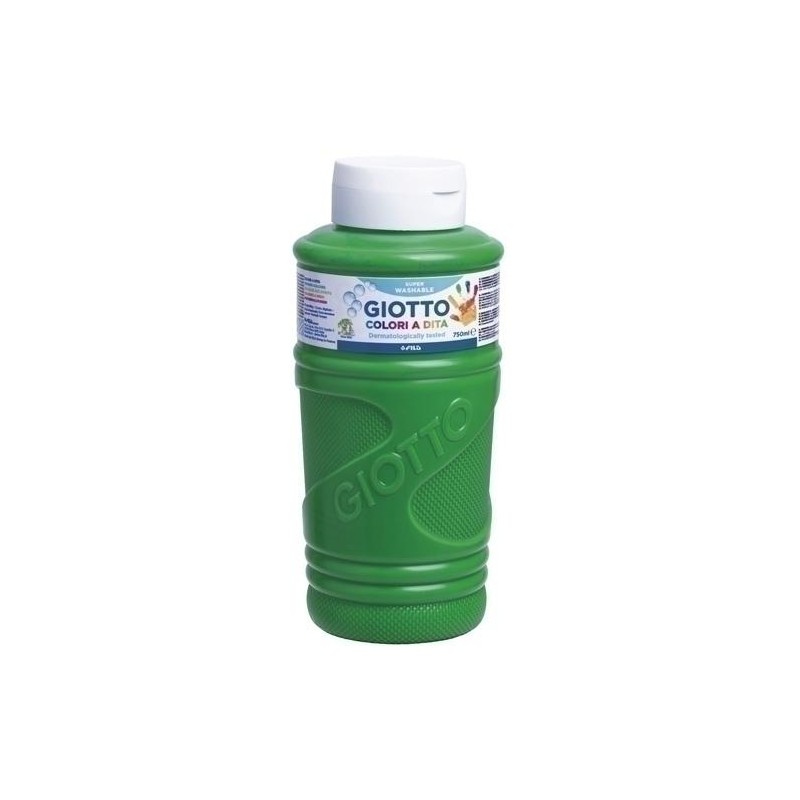GIOTTO PINTURA DE DEDOS DE 750 ML COLOR VERDE