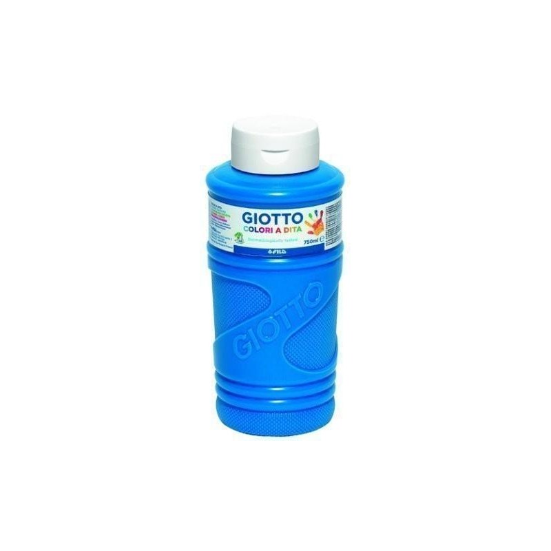 GIOTTO PINTURA DE DEDOS DE 750 ML COLOR AZUL CYAN