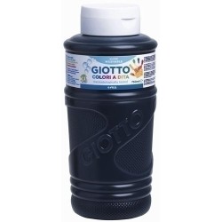 GIOTTO PINTURA DE DEDOS DE 750 ML COLOR NEGRO