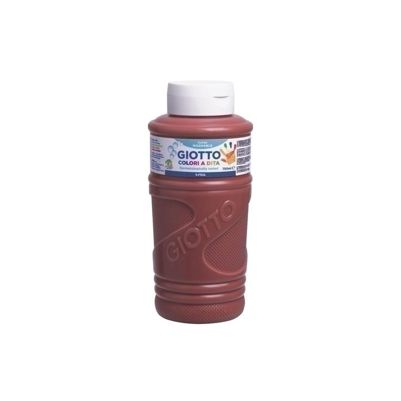 GIOTTO PINTURA DE DEDOS DE 750 ML COLOR MARRÓN