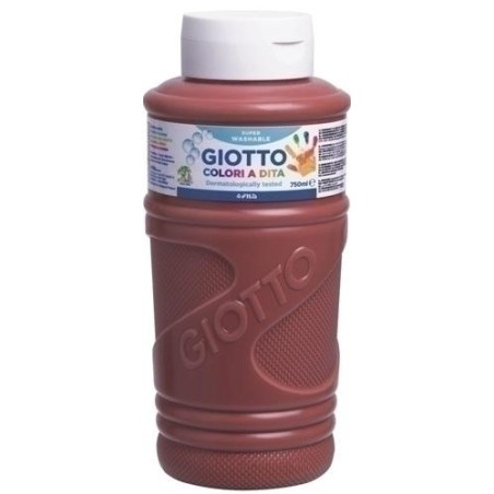 GIOTTO PINTURA DE DEDOS DE 750 ML COLOR MARRÓN