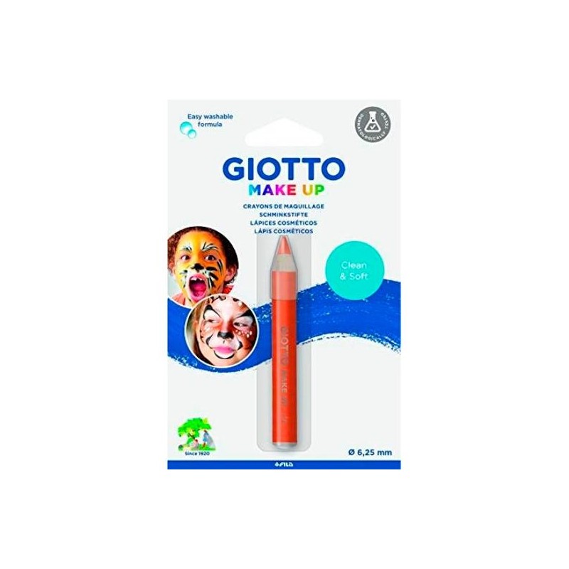 GIOTTO LÁPIZ COSMÉTICO INDIVIDUAL UNISEX PARA NIÑOS NARANJA -BLISTER-