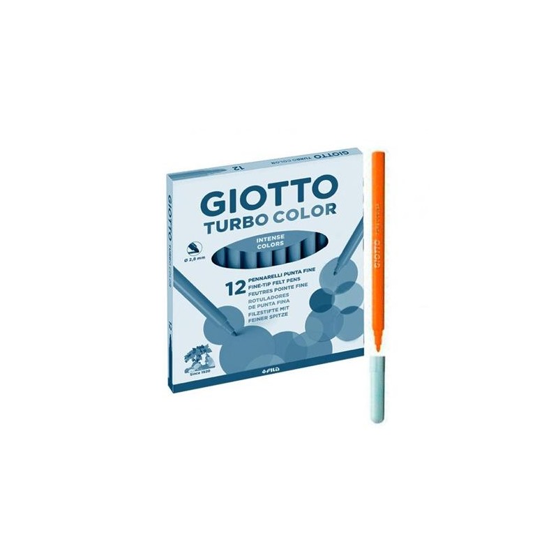 GIOTTO ROTULADORES TURBO COLOR NARANJA ESTUCHE 12 UD