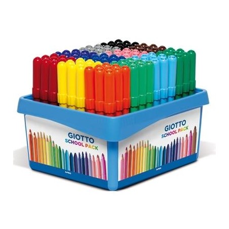 GIOTTO ROTULADORES TURBO MAXI COLORES SURTIDOS SCHOOLPACK 108 UD