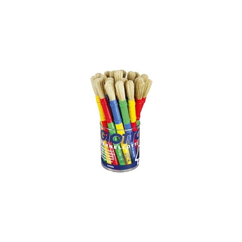GIOTTO PINCEL MAXI COLORES SURTIDOS BOTE 20 UD