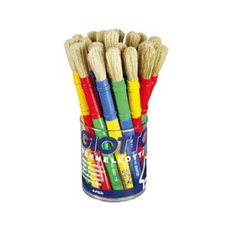 GIOTTO PINCEL MAXI COLORES SURTIDOS BOTE 20 UD
