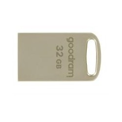 GOODRAM PENDRIVE METAL USB FLASH DRIVE 32GB C/RANURA PARA COLGAR Y LLAVERO USB 3.2 PLATA