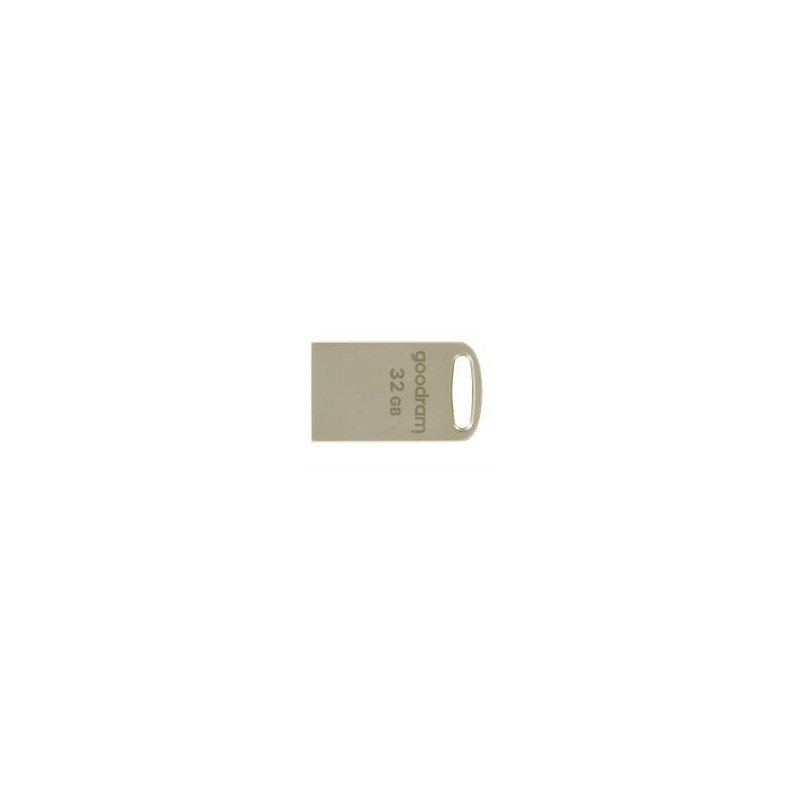 GOODRAM PENDRIVE METAL USB FLASH DRIVE 32GB C/RANURA PARA COLGAR Y LLAVERO USB 3.2 PLATA