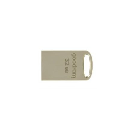 GOODRAM PENDRIVE METAL USB FLASH DRIVE 32GB C/RANURA PARA COLGAR Y LLAVERO USB 3.2 PLATA