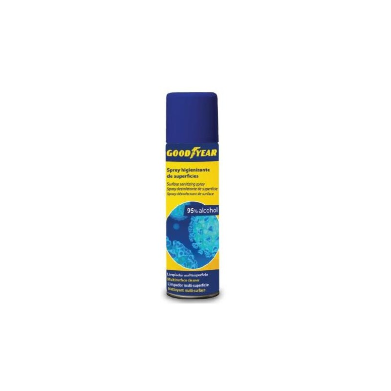 GOODYEAR SPRAY LIMPIADOR HIGIENIZANTE DE SUPERFICIES ALCOHOLICO 500ML