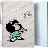 GRAFOPLÁS CUADERNO ESPIRAL FOLIO 80H 4X4MM 90GR TAPA PP MAFALDA BIRD