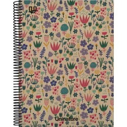 GRAFOPLÁS CUADERNO ESPIRAL A4 80H 4X4 90GR KRAFT Y CARTÓN RECICLADO UNINATURE HOLANDA
