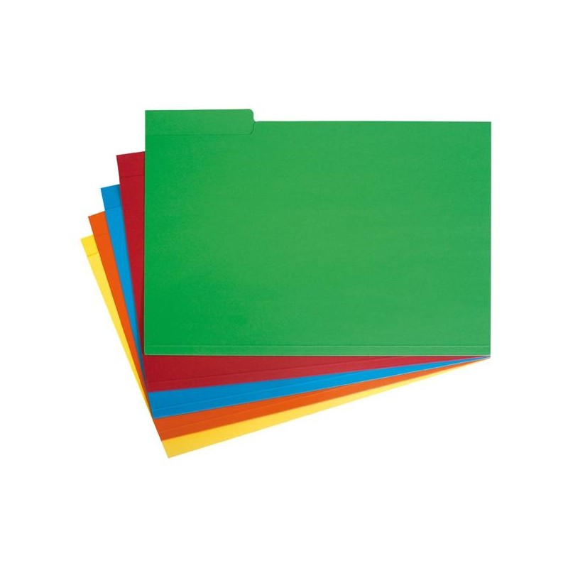 GRAFOPLÁS SUBCARPETA CON PESTAÑA LATERAL FOLIO CARTULINA VERDE -50U-