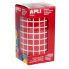 APLI GOMETS CUADRADOS 10MM ROLLO ROJO -ROLLO 6372 UNIDADES-