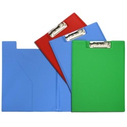 GRAFOPLÁS CARPETA CON PINZA COLORS MINICLIP FOLIO C/BOLSA INTERIOR PVC AZUL