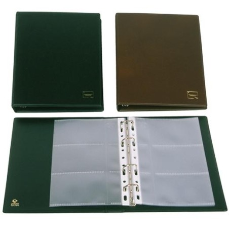 GRAFOPLÁS PORTATARJETAS DE VISITA BASIC 1/4 CAPACIDAD 60 TARJETAS PVC NEGRO