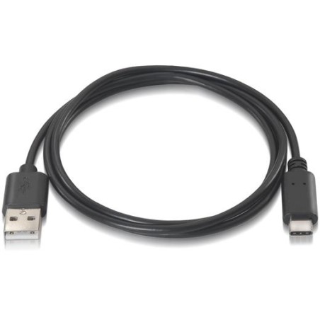 AISENS CABLE USB 2.0 3A TIPO USB-C/M - A/M NEGRO 1,0M