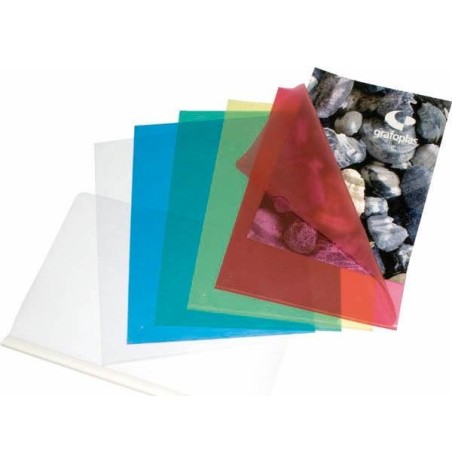 GRAFOPLAS DOSSIER UÑERO PP 110 MICRAS FOLIO TRANSPARENTE -100UND-