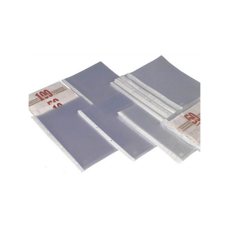 GRAFOPLAS FUNDAS MULTITALADRO 11 PP GALGA ESTÁNDAR A4 TRANSPARENTE BOLSA -10U-