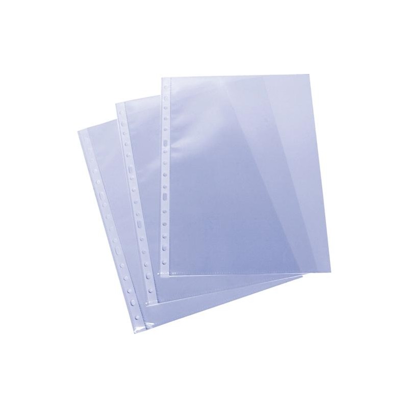 GRAFOPLAS FUNDA CLÁSICA PP EXTRA A5 MULTITALADRO 11 LOMO REFORZADO TRANSPARENTE -100U-