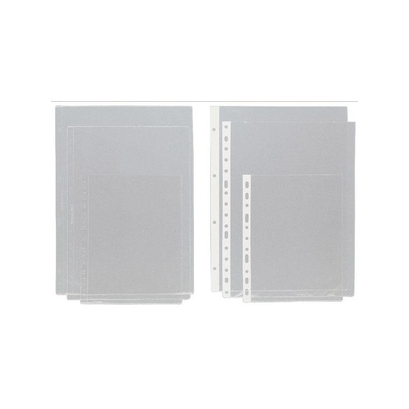 GRAFOPLAS FUNDAS PLANOS A4 MULTITALADRO 11 PVC TRANSPARENTE -100U-