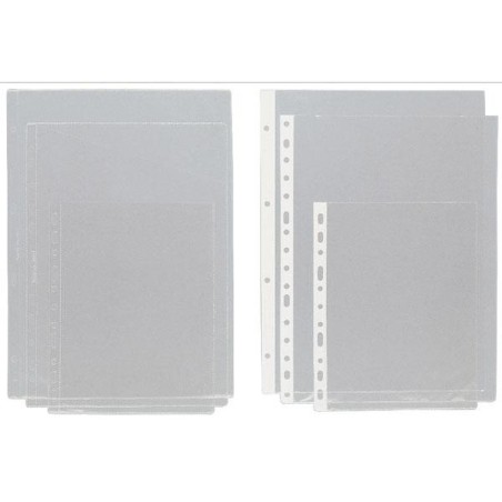 GRAFOPLAS FUNDAS PLANOS A4 MULTITALADRO 11 PVC TRANSPARENTE -100U-