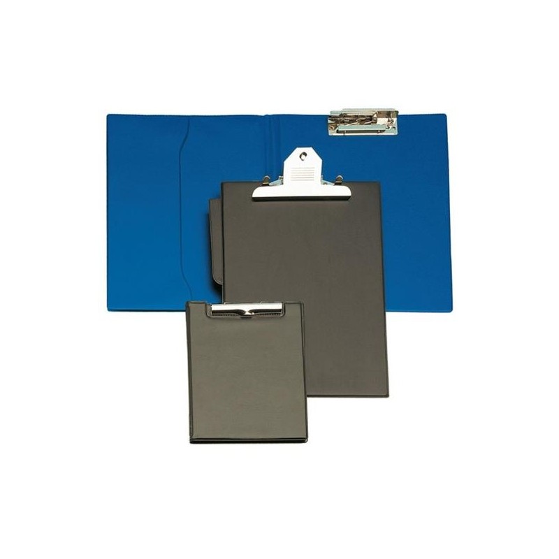 GRAFOPLÁS CARPETA CON PINZA MINICLIP FOLIO C/BOLSA INTERIOR PVC FLEXIBLE NEGRO