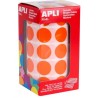 APLI GOMETS REDONDOS 20MM ROLLO NARANJA