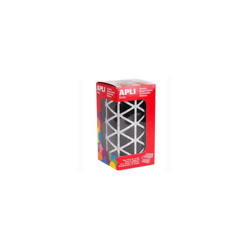 APLI GOMETS TRIANGULARES 20MM ROLLO NEGRO -ROLLO 2832 UNIDADES-