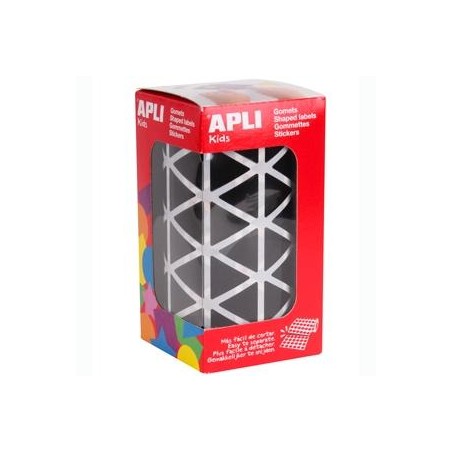 APLI GOMETS TRIANGULARES 20MM ROLLO NEGRO -ROLLO 2832 UNIDADES-