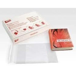 APLI FORRO DE LIBROS CON SOLAPA AJUSTABLE 300MM PVC 130 MICRAS CAJA 100 UD