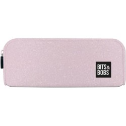 GRAFOPLÁS PORTATODO DE SILICONA BITS&BOBS ROSA PASTEL GLITTER