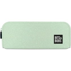 GRAFOPLÁS PORTATODO DE SILICONA BITS&BOBS VERDE PASTEL GLITTER