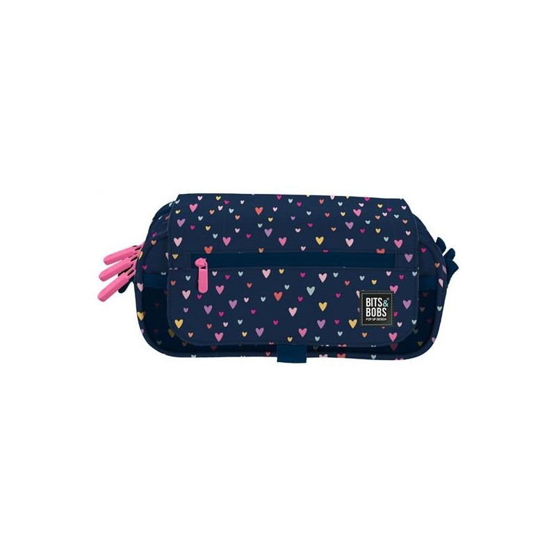 GRAFOPLÁS PORTATODO TRIPLE C/SOLAPA BITS&BOBS HEARTS